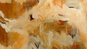 Dunes Of Green, Butterscotch, Oil On Canvas