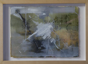 1010 Exhibition, Slowtide, Oil/charcoal on paper