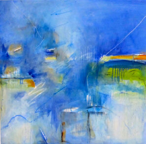 Colour And Earth, Blue Haze, Oil on canvas