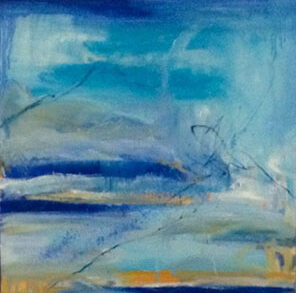 Dunes Of Green, Impulse 1, Oil On Canvas