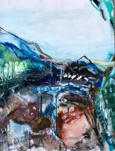 Nomadic, Pittwater Story 1 Oil on canvas