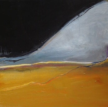Under The Same Moon, Desert Moon, Oil on canvas